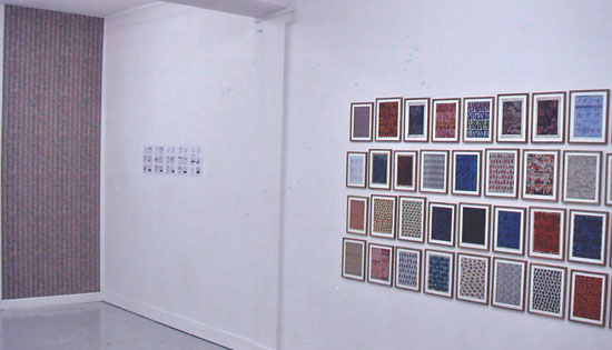 vue de l'exposition "intra muros" de Jochen Gerner