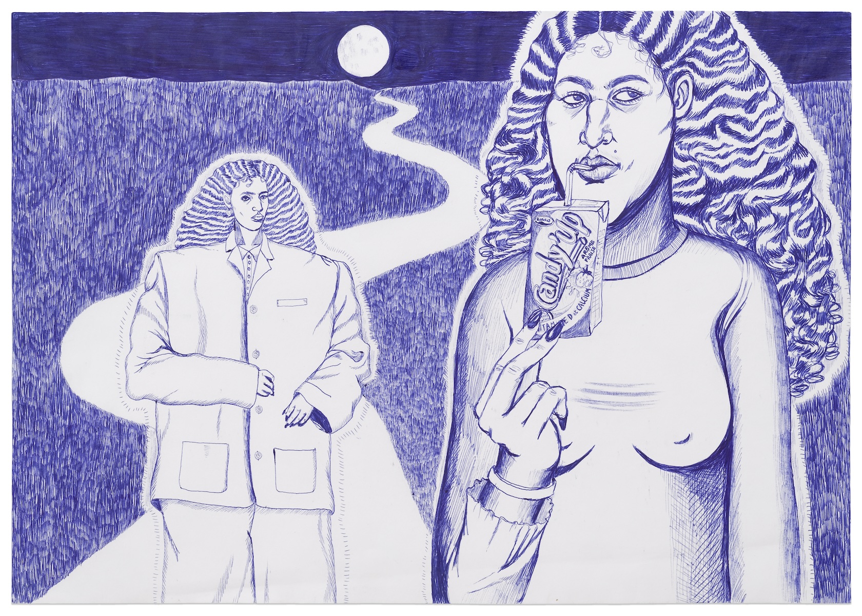 Candy up, Full moon and David Byrne suit